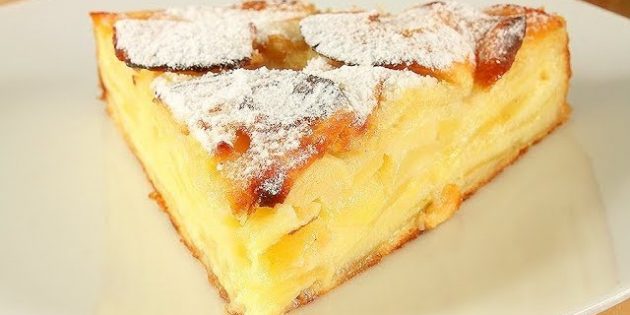 Ніжний цитрусовий пиріг з яблуками